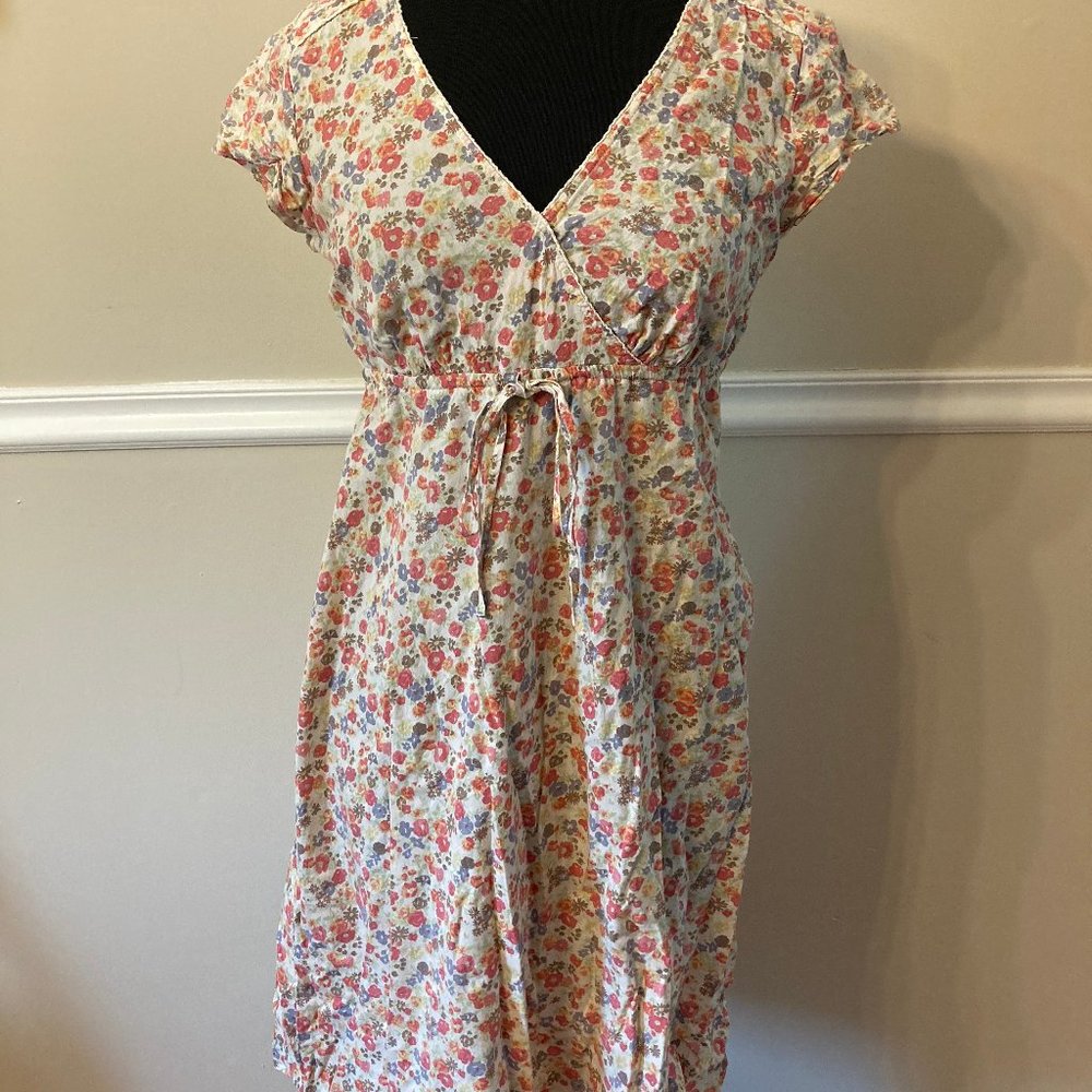 Eddie Bauer White, Pink, & Blue Floral Sundress